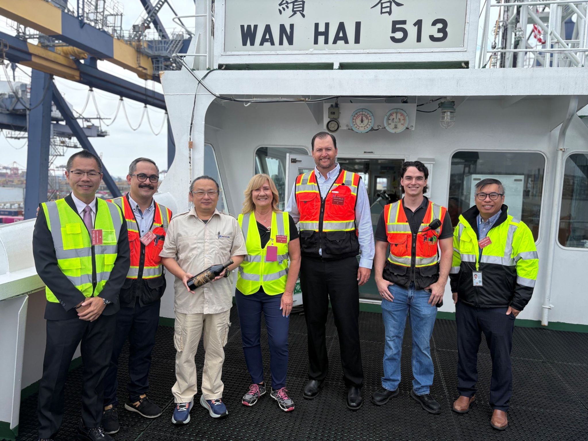 We were honored to welcome the Wan Hai 513 to Yusen Terminals