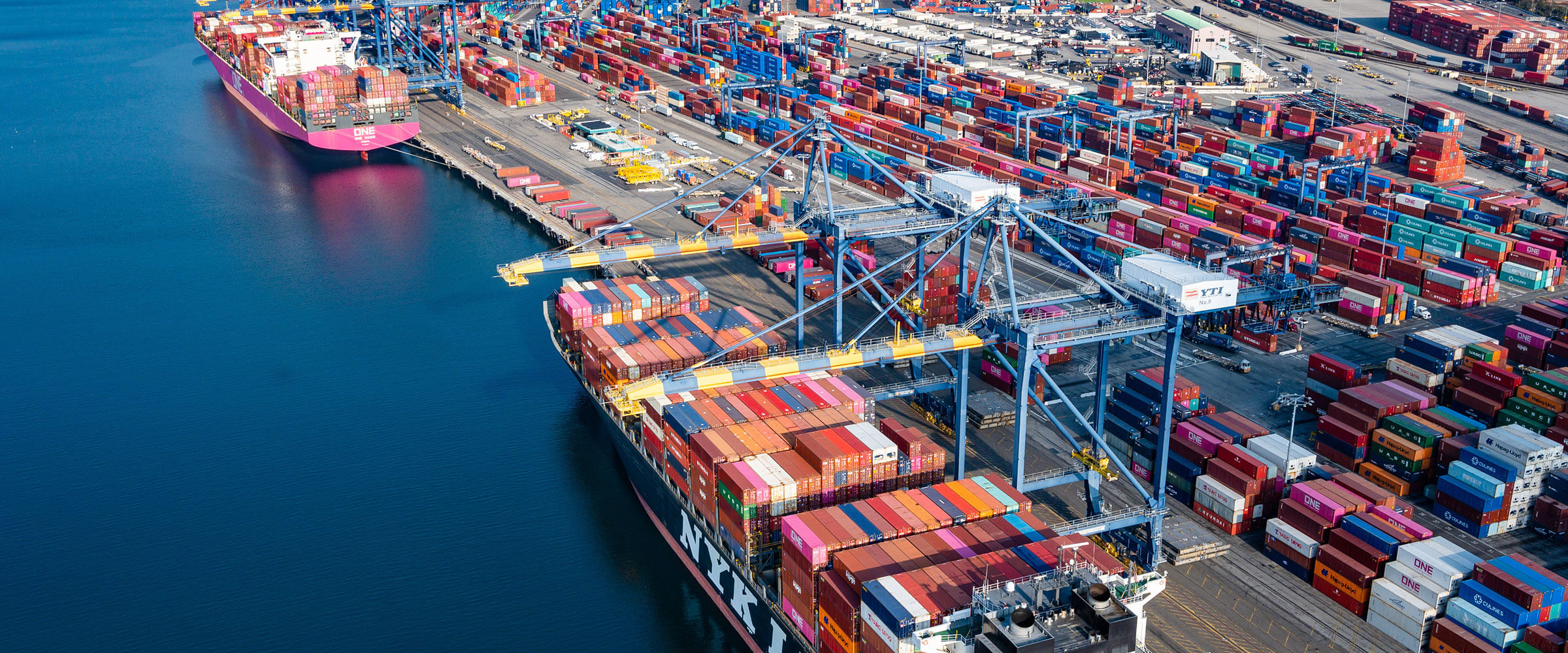 ONE Hong Kong ship docked at YTI